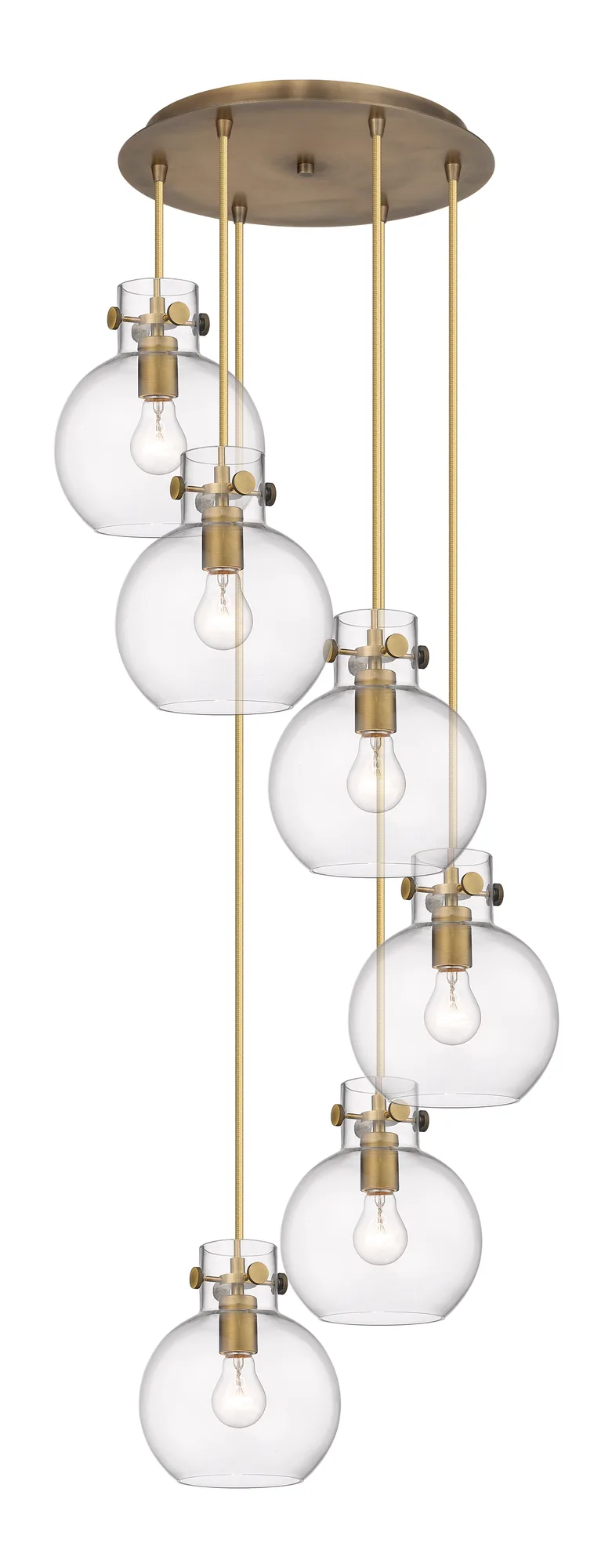 Newton Sphere - Brushed Brass - Multi Pendant