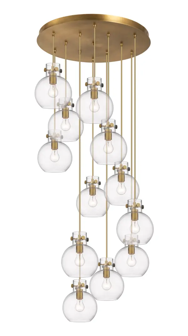 The Newton Sphere is a modern industrial collection that incorporates exceptional architectural details with a beautiful globe shaped shade. The iconic sphere shaped shade is available in either glass or heavy spun metal, making this collection perfect for creating a truly exceptional space.
