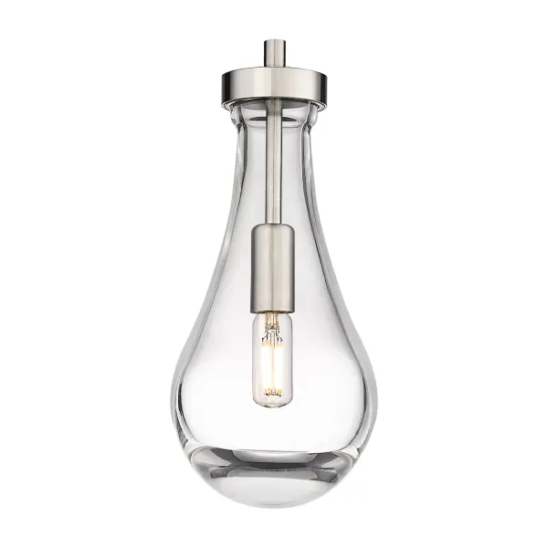 The organic teardrop shape of the Owego pendant is artfully hung from a tiered metal frame that is complemented by a single filament bulb. These pendants look great as individual fixtures but make a grand statement when paired with our multi-port hanging system as part of our custom cord program.