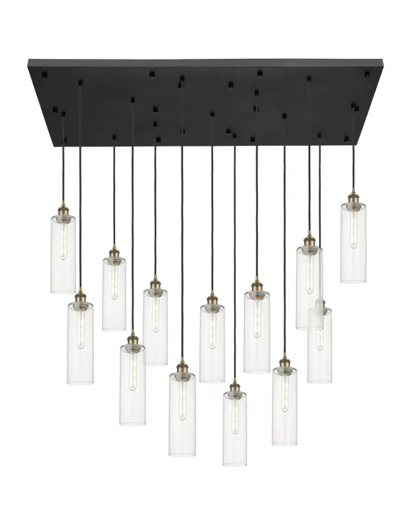 The organic teardrop shape of the Crown Point pendant is artfully hung from a tiered metal frame that is complemented by a single filament bulb. These pendants look great as individual fixtures but make a grand statement when paired with our multi-port hanging system as part of our custom cord program.