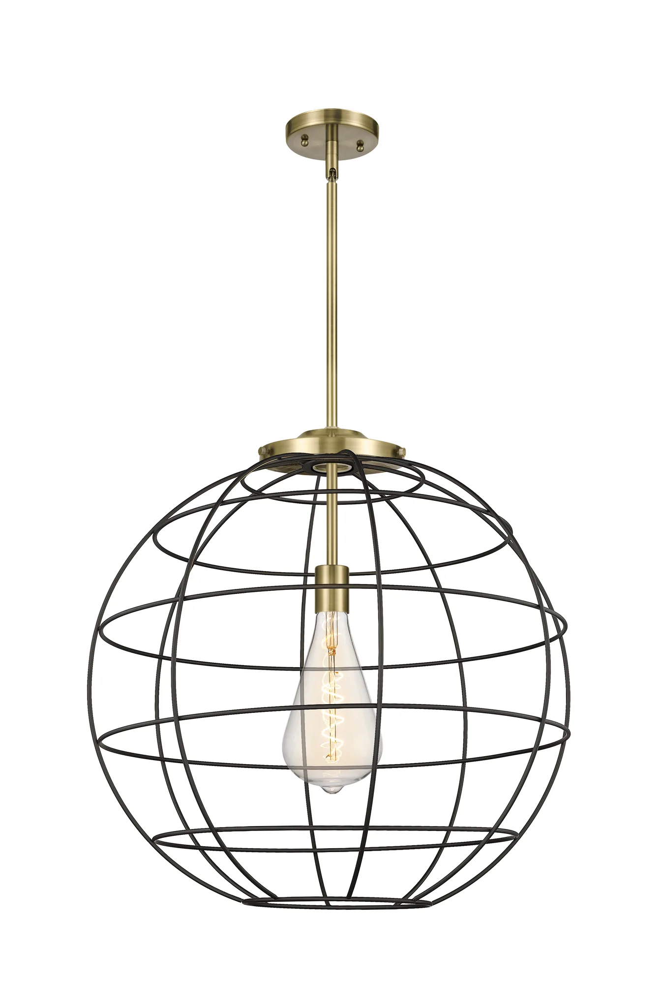 Lake Placid - Antique Brass - Pendant