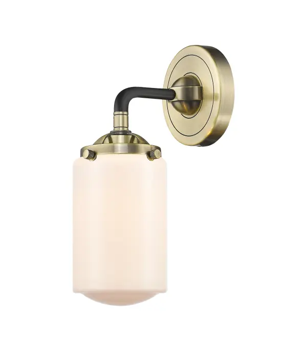 It's all in the details of the Nouveau line. A detailed base with sleek metal arm leads you to an absolutely gorgeous glass bulb that adds an unparalleled flair to any room you place these fixtures.