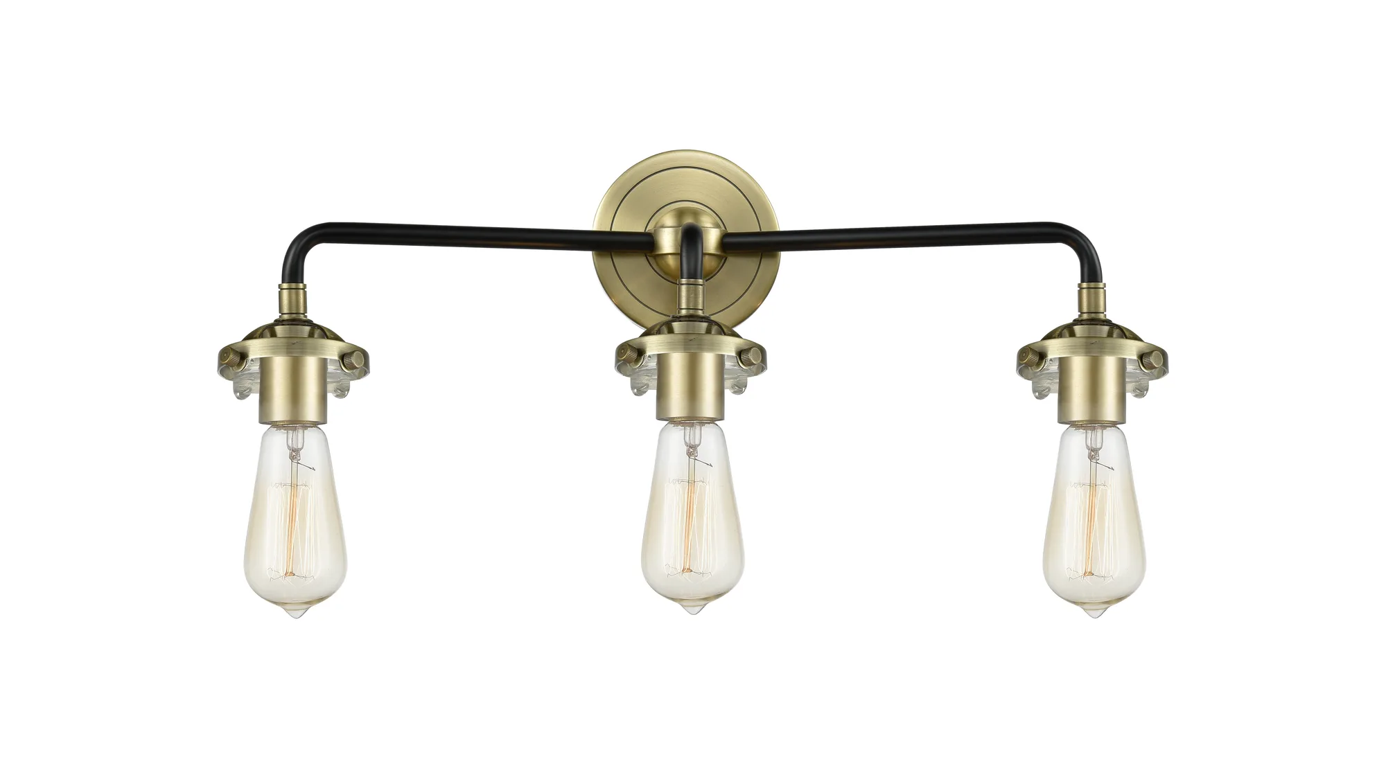 Canton - Black Antique Brass - Bath Vanity Light