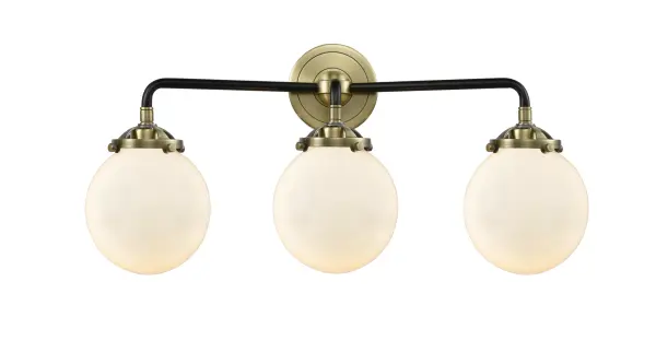It's all in the details of the Nouveau line. A detailed base with sleek metal arm leads you to an absolutely gorgeous glass bulb that adds an unparalleled flair to any room you place these fixtures.