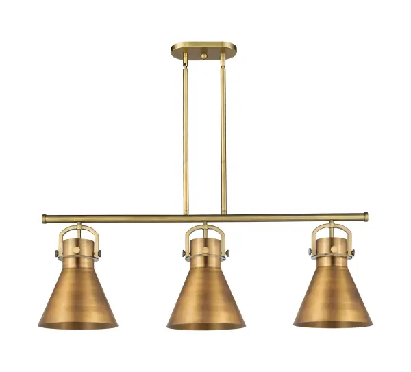 The Newton Cone is a modern industrial collection that incorporates exceptional architectural details and an equally striking cone shaped shade. The geometric shape of the glass or metal shade give this collection a charming and timeless presence.