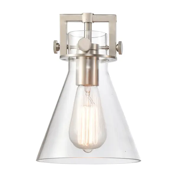 The Newton Cone is a modern industrial collection that incorporates exceptional architectural details and an equally striking cone shaped shade. The geometric shape of the glass or metal shade give this collection a charming and timeless presence.