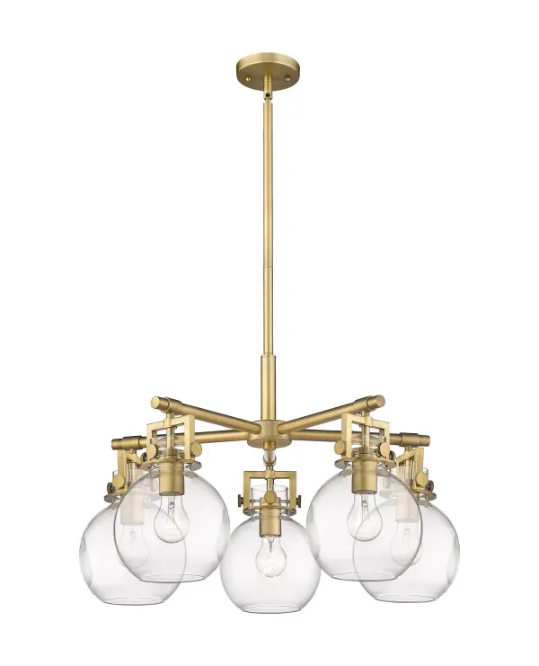The Newton Sphere is a modern industrial collection that incorporates exceptional architectural details with a beautiful globe shaped shade. The iconic sphere shaped shade is available in either glass or heavy spun metal, making this collection perfect for creating a truly exceptional space.