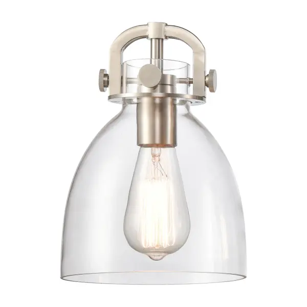 The Newton Bell is a modern industrial collection that incorporates exceptional architectural details and classic bell shaped shade. The delicately curved glass or metal shade complements the clean lines of this restoration inspired line of fixtures.