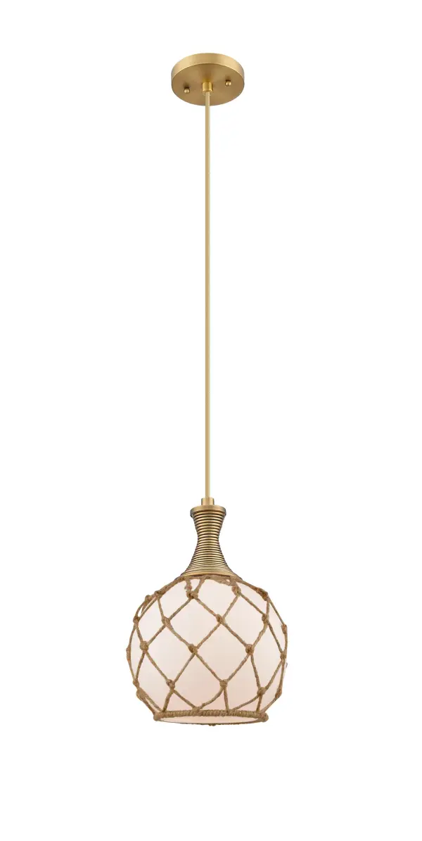 The Astor stands out with its intricate stem, available in detailed metal or rope designs, offering a refined balance between rustic charm and modern elegance. Its globe shade effortlessly adds texture and depth to any room.