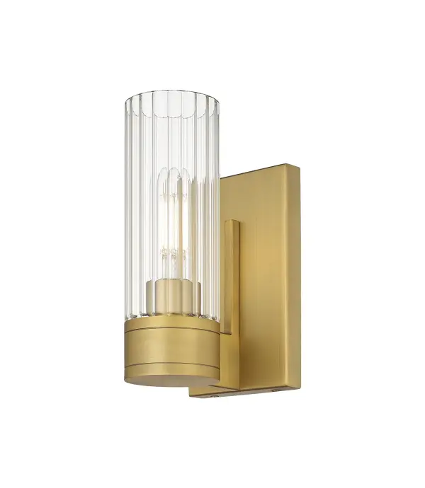 Empire is a showstopper and presents sophisticated style through subtle design. This exquisite line of fixtures features refined fluted pillar glass shades set in a delicately detailed metal frame. - alternate view