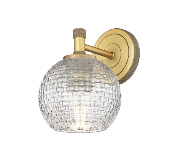 Details abound in the Crown Point Collection with an industrial take on modern sophistication. This stunning line of fixtures features cylindrical glass set in an updated restoration style frame with intricate knurling detail on the sockets, canopy, and finials. - alternate view