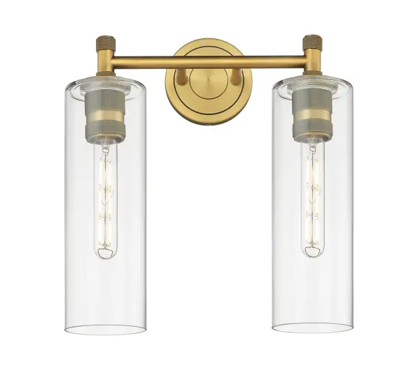 Details abound in the Crown Point Collection with an industrial take on modern sophistication. This stunning line of fixtures features cylindrical glass set in an updated restoration style frame with intricate knurling detail on the sockets, canopy, and finials.