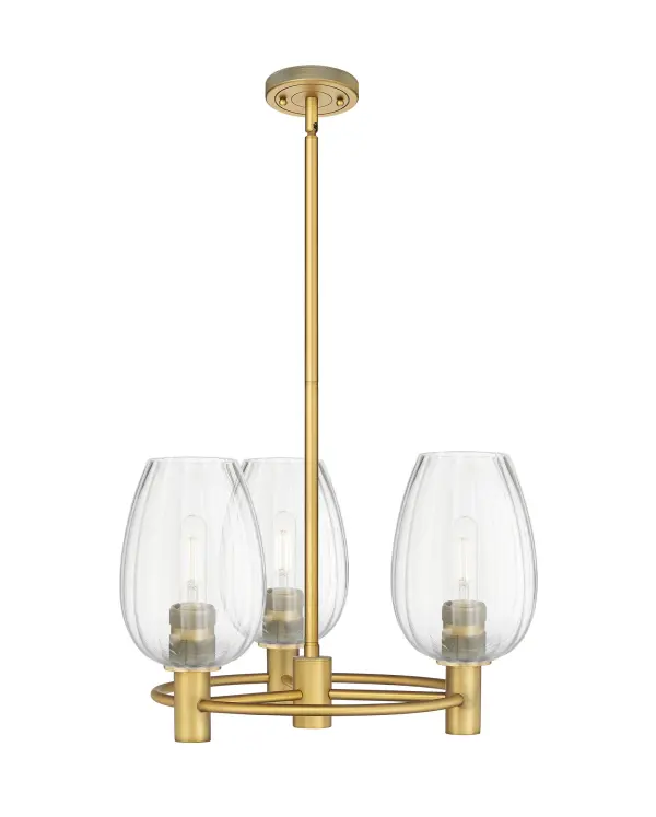 Details abound in the Crown Point Collection with an industrial take on modern sophistication. This stunning line of fixtures features cylindrical glass set in an updated restoration style frame with intricate knurling detail on the sockets, canopy, and finials.