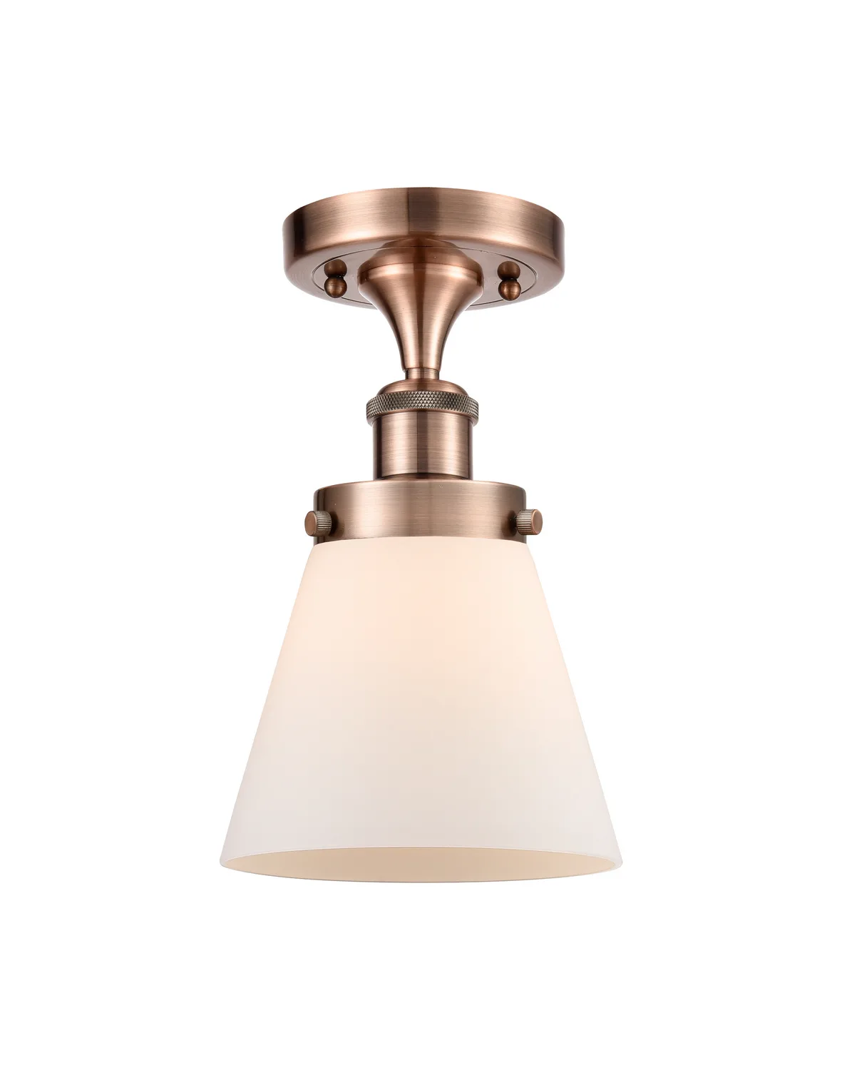Cone - Antique Copper - Semi-Flush Mount