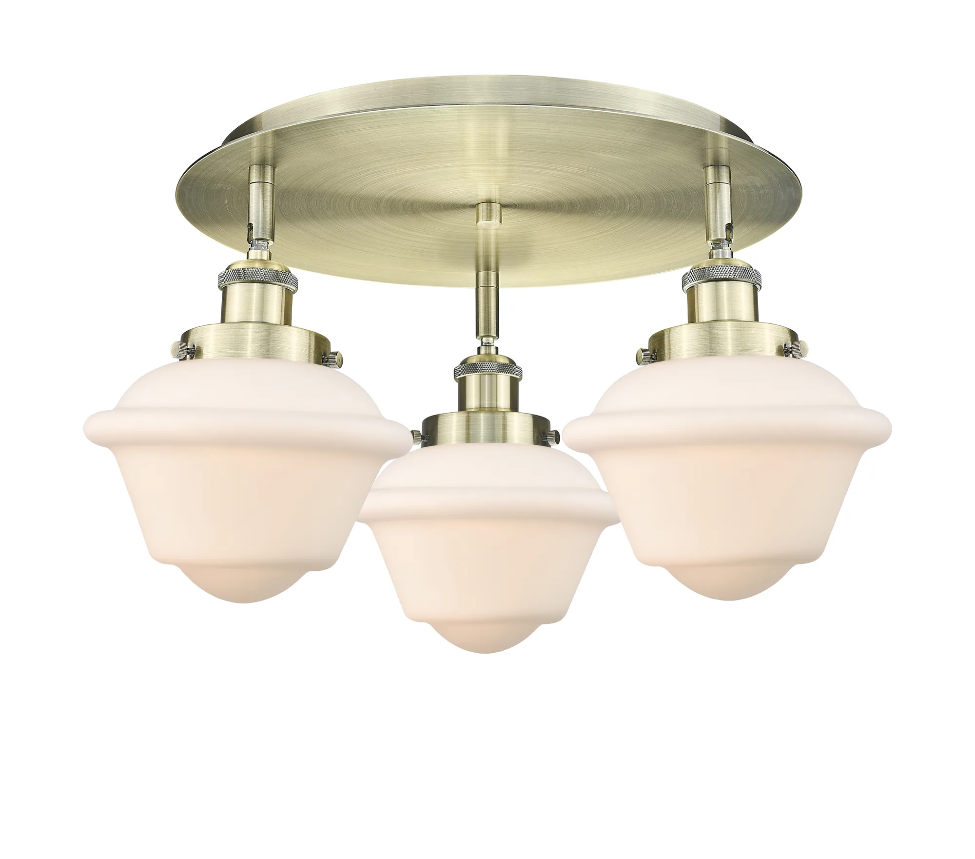 Oxford - Antique Brass - Semi-Flush Mount