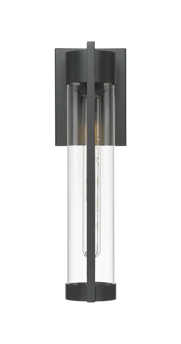 The Stratford Collection combines sleek modern lines with the versatility to complement any architectural style. Its cylindrical glass shade—available in seven unique options—rests within a gracefully curved frame, offering a balance of structure and elegance. Choose from a matte black or silver finish to coordinate seamlessly with your exterior design, and tailor the light’s effect with glass that ranges from crystal-clear brilliance to softly diffused textures. Perfect for entryways, patios, and pathways, Stratford offers a sophisticated lighting solution that’s as customizable as it is timeless. - alternate view