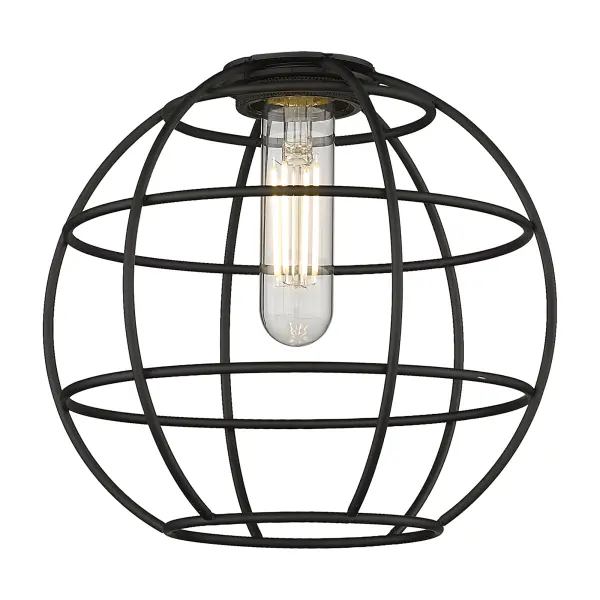 The Lake Placid pendants are versatile and showcase the popular orb wire cage design. With five sizes, multiple finish options, choice of bulb type, and stem or cord mount, you can make this fixture your own. The orb cage is timeless and an excellent choice for transitional to modern farmhouse to restoration decor.