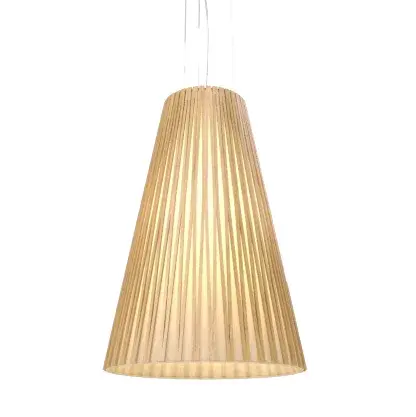 Wooden decorative luminaire with contemporary, timeless design in natural wood veneer or Italian lacquer finish. Proudly made in Brazil, combining high-end technology and the irreplaceable manual finishing. Collection: Living Hinges Designer: Studio Accord Finish: Louro Freijo Width: 7.09" Height: 11.22" Length: 5.66" Weight: 1.79 lb Wire: 118" Number of Bulbs: 1 Maximum Wattage: 25.00 W Bulb Type: A19 Bulb Base: E26 Light Source: LED CRI: 90 Voltage: 120.00 V Material: Wood veneer, MDF Country of Origin: Brazil Safety Listing: UL Safety Rating: Damp Connection: Hard Wired LED Manufacturer Warranty: 5 Years Spec Sheet Instructions