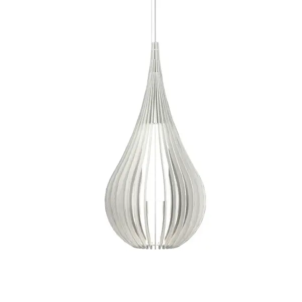 The Cappadocia pendant brings natural elegance with its organic white ceramic shade. At 23.6 inches tall, this statement piece offers soft, diffused lighting perfect for intimate spaces and modern interiors.