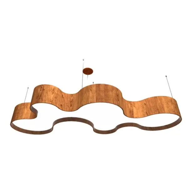 Wooden decorative luminaire with contemporary, timeless design in natural wood veneer or Italian lacquer finish. Proudly made in Brazil, combining high-end technology and the irreplaceable manual finishing. Collection: Organic Designer: Studio Accord Finish: Imbuia Width: 17.32" Height: 4.72" Length: 31.50" Weight: 23.62 lb Wire: 118" Maximum Wattage: 120.00 W Bulb Type: Strip Bulb Base: INTEGRATED Light Source: LED Light Output: 8250.00 lm Delivered Lumens: 738.00 lm Color Temperature: 3000 K CRI: 90 Rated Average Life: 50,000 Voltage: 120.00 V Material: Wood veneer, MDF Country of Origin: Brazil Safety Listing: UL Safety Rating: Damp Connection: Hard Wired LED Manufacturer Warranty: 5 Years Spec Sheet Instructions
