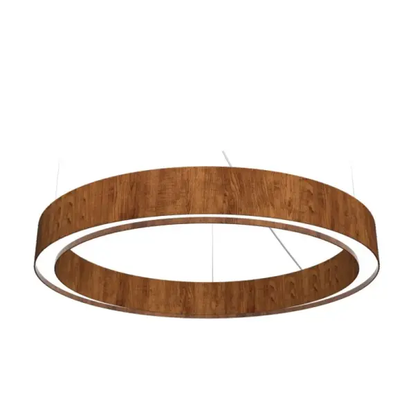 Wooden decorative luminaire with contemporary, timeless design in natural wood veneer or Italian lacquer finish. Proudly made in Brazil, combining high-end technology and the irreplaceable manual finishing. Collection: Cylindrical Designer: Studio Accord Finish: Imbuia Width: 31.50" Height: 4.72" Weight: 7.94 lb Wire: 118" Maximum Wattage: 28.80 W Bulb Type: Strip Bulb Base: INTEGRATED Light Source: LED Light Output: 1025.00 lm Delivered Lumens: 1148.00 lm Color Temperature: 3000 K CRI: 90 Rated Average Life: 50,000 Voltage: 120.00 V Material: Wood veneer, MDF Country of Origin: Brazil Safety Listing: UL Safety Rating: Damp Connection: Hard Wired LED Manufacturer Warranty: 5 Years Spec Sheet Instructions