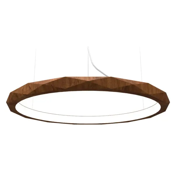 Wooden decorative luminaire with contemporary, timeless design in natural wood veneer or Italian lacquer finish. Proudly made in Brazil, combining high-end technology and the irreplaceable manual finishing. Collection: Facet Designer: Studio Accord Finish: Imbuia Width: 23.62" Height: 2.36" Weight: 3.97 lb Wire: 118" Maximum Wattage: 20.70 W Bulb Type: Strip Bulb Base: INTEGRATED Light Source: LED Light Output: 1213.00 lm Delivered Lumens: 1685.00 lm Color Temperature: 3000 K CRI: 90 Rated Average Life: 50,000 Voltage: 120.00 V Material: Wood veneer, MDF Country of Origin: Brazil Safety Listing: UL Safety Rating: Damp Connection: Hard Wired LED Manufacturer Warranty: 5 Years Spec Sheet Instructions