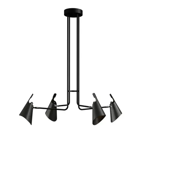 The Balance pendant delivers clean-lined sophistication with its 33-inch linear profile in charcoal finish. Three lights provide ample illumination for dining and kitchen islands while maintaining a minimalist aesthetic.