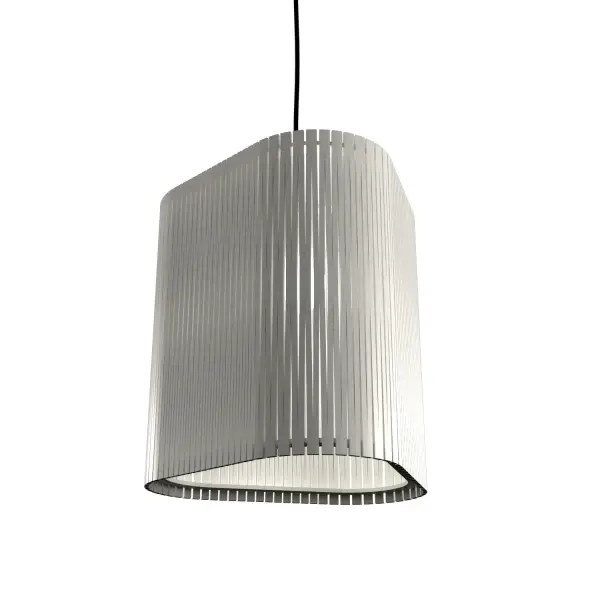 The Living Hinges pendant brings artistic, organic form to compact spaces with its distinctive white sculptural design. At under 8 inches, it's perfect for intimate areas needing a design statement without overwhelming the space.