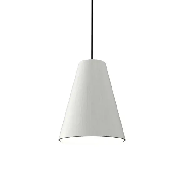 The Conical pendant brings organic modern style in a compact 7.88" form. Its clean white ceramic shade and conical shape create a refined focal point perfect for smaller spaces or grouped installations.