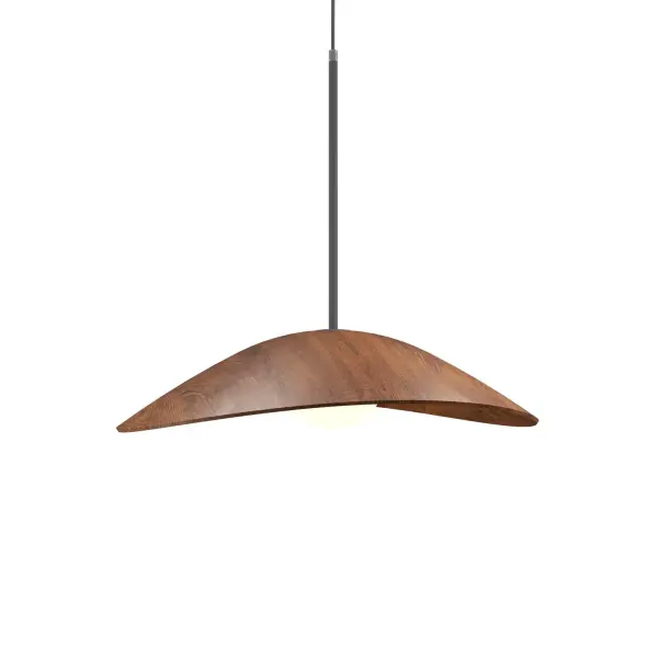 Collection: Oyster Designer: Studio Accord Finish: Imbuia Width: 20.47" Height: 5.51" Length: 24.41" Weight: 13.89 lb Wire: 118" Number of Bulbs: 1 Maximum Wattage: 25.00 W Bulb Type: A19 Bulb Base: E26 Voltage: 120.00 V Material: Wood veneer, MDF Country of Origin: Brazil Safety Listing: UL Safety Rating: Damp Connection: Hard Wired Manufacturer Warranty: 5 Years