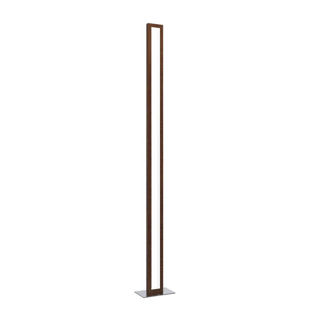 Clean LED Floor Lamp in Imbuia