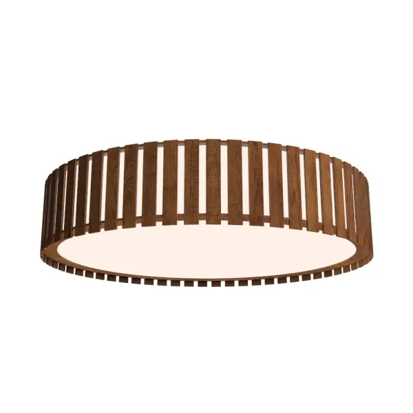 Wooden decorative luminaire with contemporary, timeless design in natural wood veneer or Italian lacquer finish. Proudly made in Brazil, combining high-end technology and the irreplaceable manual finishing. Collection: Conical Designer: Studio Accord Finish: Imbuia Width: 31.50" Height: 5.91" Weight: 17.07 lb Maximum Wattage: 72.00 W Bulb Type: Module Bulb Base: INTEGRATED Light Source: LED Light Output: 4950.00 lm Delivered Lumens: 5775.00 lm Color Temperature: 3000 K CRI: 90 Rated Average Life: 50,000 Voltage: 120.00 V Material: Wood veneer, MDF Country of Origin: Brazil Safety Listing: UL Safety Rating: Damp Connection: Hard Wired LED Manufacturer Warranty: 5 Years Spec Sheet Instructions