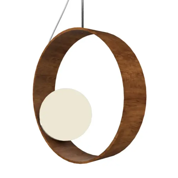 Wooden decorative luminaire with contemporary, timeless design in natural wood veneer or Italian lacquer finish. Proudly made in Brazil, combining high-end technology and the irreplaceable manual finishing. Collection: Sfera Designer: Studio Accord Finish: Imbuia Glass: Frosted Glass Width: 13.78" Height: 13.78" Length: 5.85" Weight: 1.98 lb Wire: 118" Number of Bulbs: 1 Maximum Wattage: 25.00 W Bulb Type: A15 Bulb Base: E26 Light Source: LED CRI: 90 Voltage: 120.00 V Material: Wood veneer, MDF Country of Origin: Brazil Safety Listing: UL Safety Rating: Damp Connection: Hard Wired LED Manufacturer Warranty: 5 Years Spec Sheet Instructions